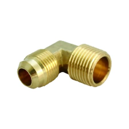 Jmf 1/4 in. Flare X 1/4 in. D MPT Brass 90 Degree Elbow 4506127